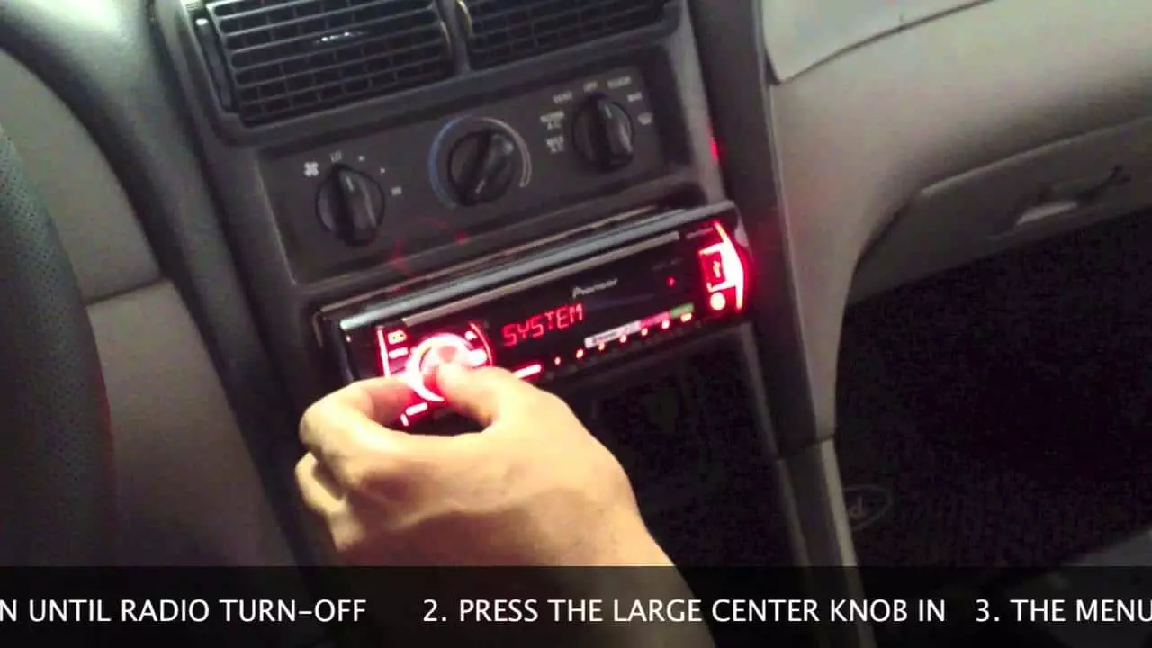 How to set clock on pioneer car stereo